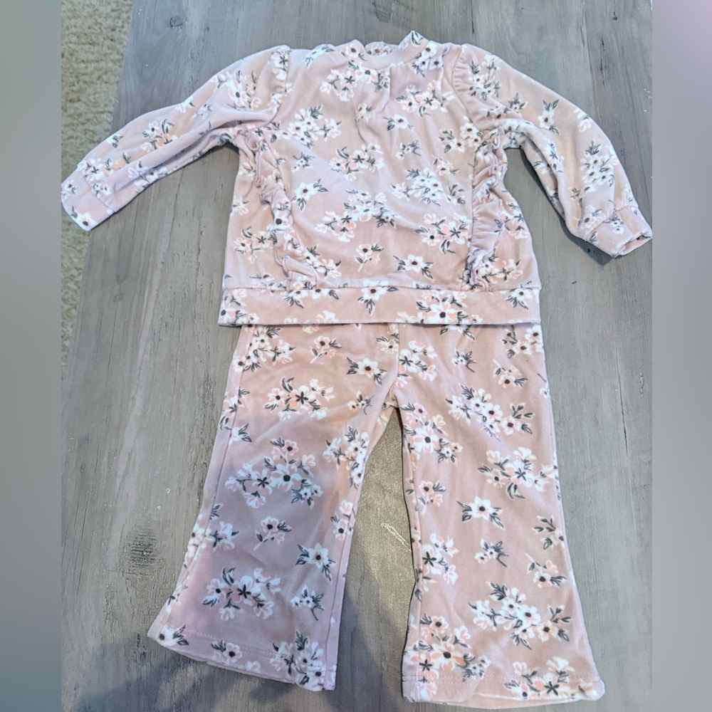 Floral Kids Pajamas Set 6-9m